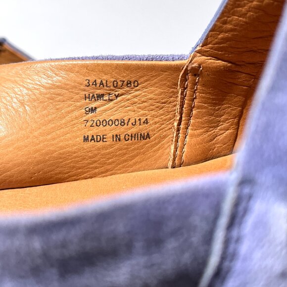 Aerin Hawley Suede Slip On Woven Loafers - Picture 3 of 11